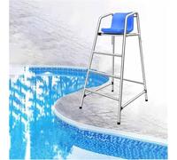 Silla salvavidas resistente para exteriores con taburete desmontable para seguridad junto a la piscina en playas, lagos y piscinas