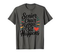 Silla Senior Yoga Estiramiento Fuerza para Personas Mayores Camiseta
