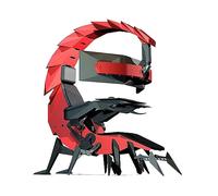 Silla simuladora ergonómica con luces LED RGB para juegos y oficina en casa