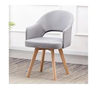 Silla Sklive Office Silla de escritorio sin ruedas Sala de estar cómoda acento Silla de acento de mediados de siglo Silla de comedor tapizada moderna asiento de almohadilla de almohadilla y patas de