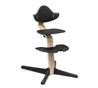Silla Stokke Nomi, Negro/Natural - La silla que inspira a sentarse de forma activa - Sin herramientas, ajuste fácil - Incluye un reposapiés estable y ruedas antivuelco - Soporta hasta 150 kg