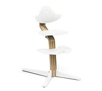 Silla Stokke Nomi Roble, Blanco - La silla que inspira a sentarse de forma activa - Sin herramientas, ajuste fácil - Incluye un reposapiés estable y ruedas antivuelco - Soporta hasta 150 kg