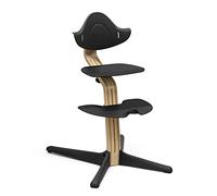 Silla Stokke Nomi Roble, Negro - La silla que inspira a sentarse de forma activa - Sin herramientas, ajuste fácil - Incluye un reposapiés estable y ruedas antivuelco - Soporta hasta 150 kg