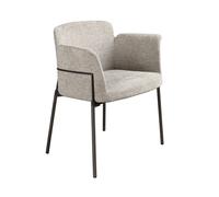Silla tela gris modelo 4170 angel cerdá s.l.silla con reposabrazos de diseño moderno con asiento y respaldo tapizados en tela color gris.