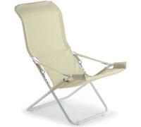 Silla Tumbonas Fiam Fiesta Marco Acero Blanco Con Toalla de Yute 127BSJUT Cuna