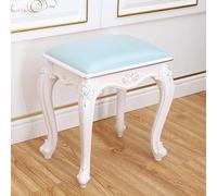 Silla Victoriana Vintage, Bonito Taburete de Maquillaje, Robusto Banco otomano para tocador de baño, Taburete de Princesa para Dormitorio (15.7 x 11.8 x 17 Pulgadas, J) (Alto: 15.7