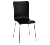 Silla visita pepe madera negro 47x43x87 cm