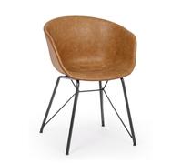 Silla Warhol Pu Cuoio Vintage