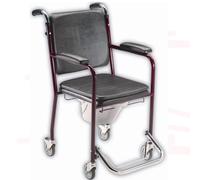 Silla WC fija con ruedas Bourdeos ref AG03GRB