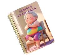 Silla Yoga: tabla de acondicionamiento físico versátil para el equilibrio, pérdida de peso con función de salud diaria, planificador de día para hombres, mujeres, uso de ancianos, guía de ejercicio de