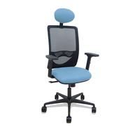 Silla zulema sincro malla negra asiento bali azul cielo brazos 2d rued