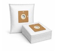 Sillar 20x SG Bolsas para Aspiradora Compatibles con Princess EcoQuiet 335010, Bolsa Aspiradora, Sacos de Recambio, Conector Estanco, Apertura 47 mm, Blanco