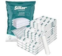 Sillar Bolsas de Vacío para Ropa Nórdica, Ropa Reutilizable 11 Piezas + Bomba | para Guardar Textiles, Edredones, Almohadas, Mantas 4x 40x60cm, 4x 60x80cm, 3x 70x100cm