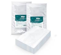 Sillar Bolsas Vacio Alimentos, 100 Bolsas 15x25cm, Bolsas de Vacío de Alimentos, BPA Free, Bolsas de Vacio Gofradas para Conservación de Alimentos y Sous Vide Cocina & Boilable, de -20 a 100 °C