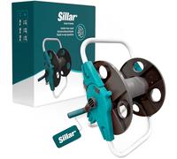 Sillar Carro para Mangueras con Asa Giratoria | Enrollador de Manguera con Tope Antigoteo para Hasta 45 Metros de Manguera (1/2") para Jardín y Balcón, Construcción Compacta