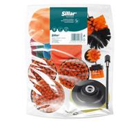 Sillar Juego de Cepillos para Taladro 17 Piezas, Cepillo de Limpieza, Cepillo para Destornillador Inalámbrico, Cepillo para Tapicería | Cepillo de Limpieza para Ruedas, Cocina, Coche, Alicatado