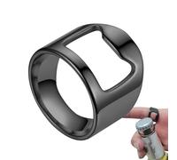 Sillas Anillo para abrebotellas de barman, anillo para abrebotellas - Herramienta creativa de barra de cerveza | Elegante anillo de barman de acero titanio, abridor de botellas de cerveza portátil