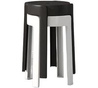 Sillas apilables, taburetes apilables, juego de 2/4 piezas, sillas de cabina, sillas plegables y taburetes, herramientas de plástico, taburetes redondos, apilables, sala de estar simple (marrón