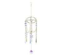 Sillas Atrapasueños Arco Iris, Campanilla eólica Atrapasueños | Prisma Crystal Rainbow Wind Chime Sun Catcher,Colgante Fabricante de Arco Iris de Lágrimas, Ornamento
