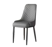 Sillas auxiliares de Comedor, sillas de Piel sintética, Elegantes Patas de Metal Negro para salón o Isla de Cocina