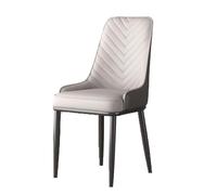 Sillas auxiliares de Comedor, sillas de Piel sintética, Elegantes Patas de Metal Negro para salón o Isla de Cocina