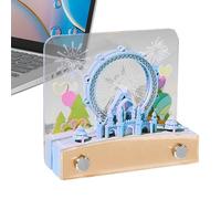 Sillas Calendario Reloj 2026 | Calendario 3D con rueda panorámica de papel - Notas adhesivas recortables para planificación de empleo del tiempo organización, familia y fiestas