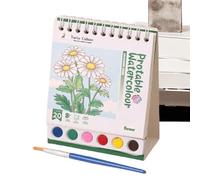 Sillas Cuaderno de Acuarela para - Estuche Reutilizable De Pintura Acuarela Con Cuaderno De Ejercicios,Libro De Dibujo Para Principiantes, Actividades Educativas Para Edad Preescolar