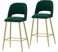 Sillas de Bar con Capó en Algodón para Cocina y Mesada (Gris 65cm)