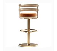 Sillas de Bar Taburete de Bar de Respaldo Nordic Fashion Home Kitchen Sala de Estar de Barra giratoria Ajustable Taburete de cafetería Taburetes Altos de Barra(100cm)