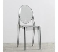 Sillas de comedor apilables transparentes, plástico transparente para cocina, dormitorio, bares, restaurantes y cafeterías, tamaño grande, diseño elegante y que ahorra espacio
