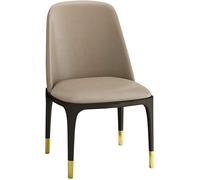 Sillas de Comedor, Chaise Longue con tapicería Moderna de Mediados de Siglo, Taburete sin Brazo de Cuero, con Espalda Acolchada, para la Sala de Estar de la Cocina (Color: c) Thriving