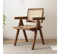 Sillas de comedor de madera de bambú, elegante sillón para cocina, sala de estar y dormitorio, cómoda silla de ocio individual, silla de maquillaje perfecta