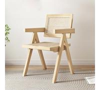 Sillas de comedor de madera, sillón decorativo de bambú, silla de ocio individual para cocina, sala de estar, dormitorio