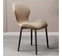 Sillas de comedor de piel sintética con patas de metal, sillas laterales modernas y cómodas para comedor, cocina, sala de estar y hoteles