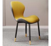 Sillas de comedor de piel sintética con patas de metal, sillas laterales modernas y cómodas para comedor, cocina, sala de estar y hoteles