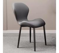 Sillas de comedor de piel sintética con patas de metal, sillas laterales modernas y cómodas para comedor, cocina, sala de estar y hoteles