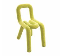 Sillas de Comedor Modern Nordic Style Red Lounge Chair for One - Minimalist Design Comfortable Dining Chair for Home and Leisure(Yellow)