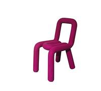 Sillas de Comedor Modern Nordic Style Red Lounge Chair for One - Minimalist Design Comfortable Dining Chair for Home and Leisure(Rose Red)
