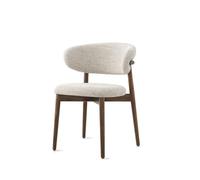 Sillas de comedor modernas con patas de madera, respaldo tapizado, elegantes para sala de estar, cocina, oficina, salón, diseño cómodo y elegante