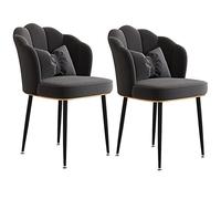 Sillas de comedor modernas con patas de metal con asiento acolchado para cocina, dormitorio, sala de estar, sillas laterales cómodas y elegantes