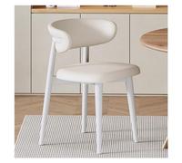 Sillas de Comedor Modernas de Madera de Mediados de Siglo: sillas auxiliares sin Brazos de imitación de Poliuretano con Patas de Madera Maciza para Cocina, Comedor y Sala de Estar.