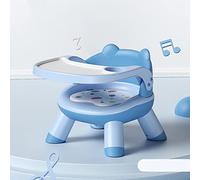 Sillas de Comedor para Niños, Silla de Alimentación Segura para Niños Pequeños (Azul)