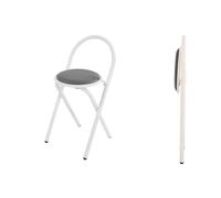 Sillas de comedor plegables acolchadas apilables de metal para el hogar y la oficina, cómodos asientos portátiles, 36 x 36 x 70 cm