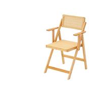 Sillas de comedor plegables de bambú, taburetes modernos de resina tejida para sala de estar y comedor, ahorro de espacio, muebles de almacenamiento elegantes, diseño ecológico, perfecto para espacios