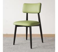 Sillas De Comedor Silla Moderna Tapizada para Cocina Y Comedor con Respaldo Cómodas Sillas Auxiliares De Cuero Sin Brazos para Salas De Recepción De Invitados(Groen,C)