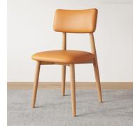 Sillas De Comedor Silla Moderna Tapizada para Cocina Y Comedor con Respaldo Cómodas Sillas Auxiliares De Cuero Sin Brazos para Salas De Recepción De Invitados(Orange,A)