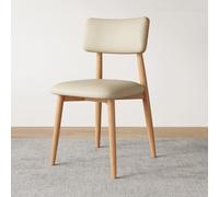 Sillas De Comedor Silla Moderna Tapizada para Cocina Y Comedor con Respaldo Cómodas Sillas Auxiliares De Cuero Sin Brazos para Salas De Recepción De Invitados(Khaki,A)