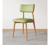 Sillas De Comedor Sillas Auxiliares De Cuero Tapizadas Y Cómodas Sin Brazos Silla Tapizada Comedor para Cocina con Respaldo para Sala De Recepción De Invitados(Groen,A)