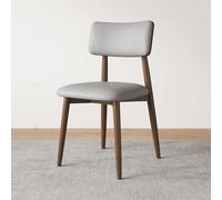 Sillas De Comedor Sillas Auxiliares De Cuero Tapizadas Y Cómodas Sin Brazos Silla Tapizada Comedor para Cocina con Respaldo para Sala De Recepción De Invitados(Grey,B)