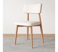 Sillas De Comedor Sillas Auxiliares De Cuero Tapizadas Y Cómodas Sin Brazos Silla Tapizada Comedor para Cocina con Respaldo para Sala De Recepción De Invitados(Beige,A)